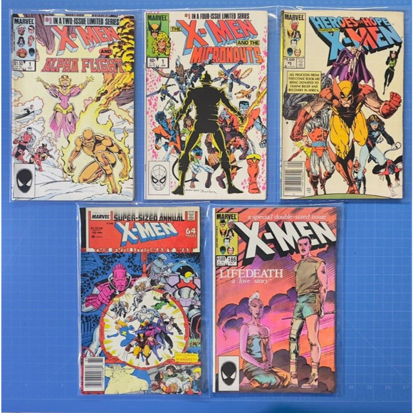 Lot of 5 Marvel Comics Modern X-Men Misc VF Range Condition Annual - Picture 1 of 1